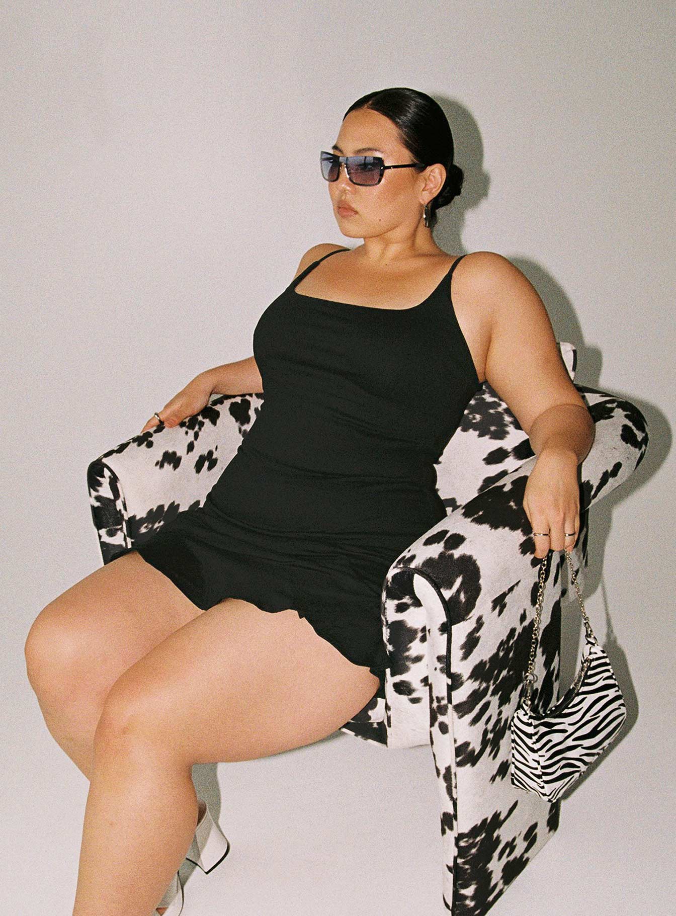 Kiribati Mini Dress Black Curve