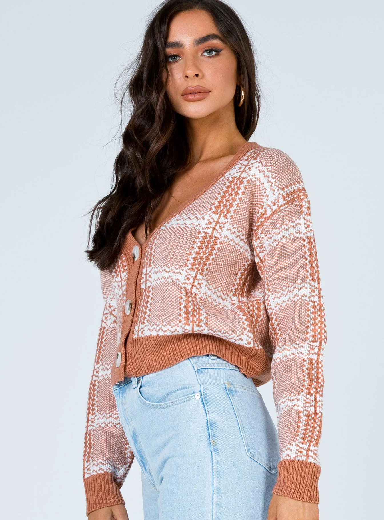 Zaynah Cropped Cardigan Pink
