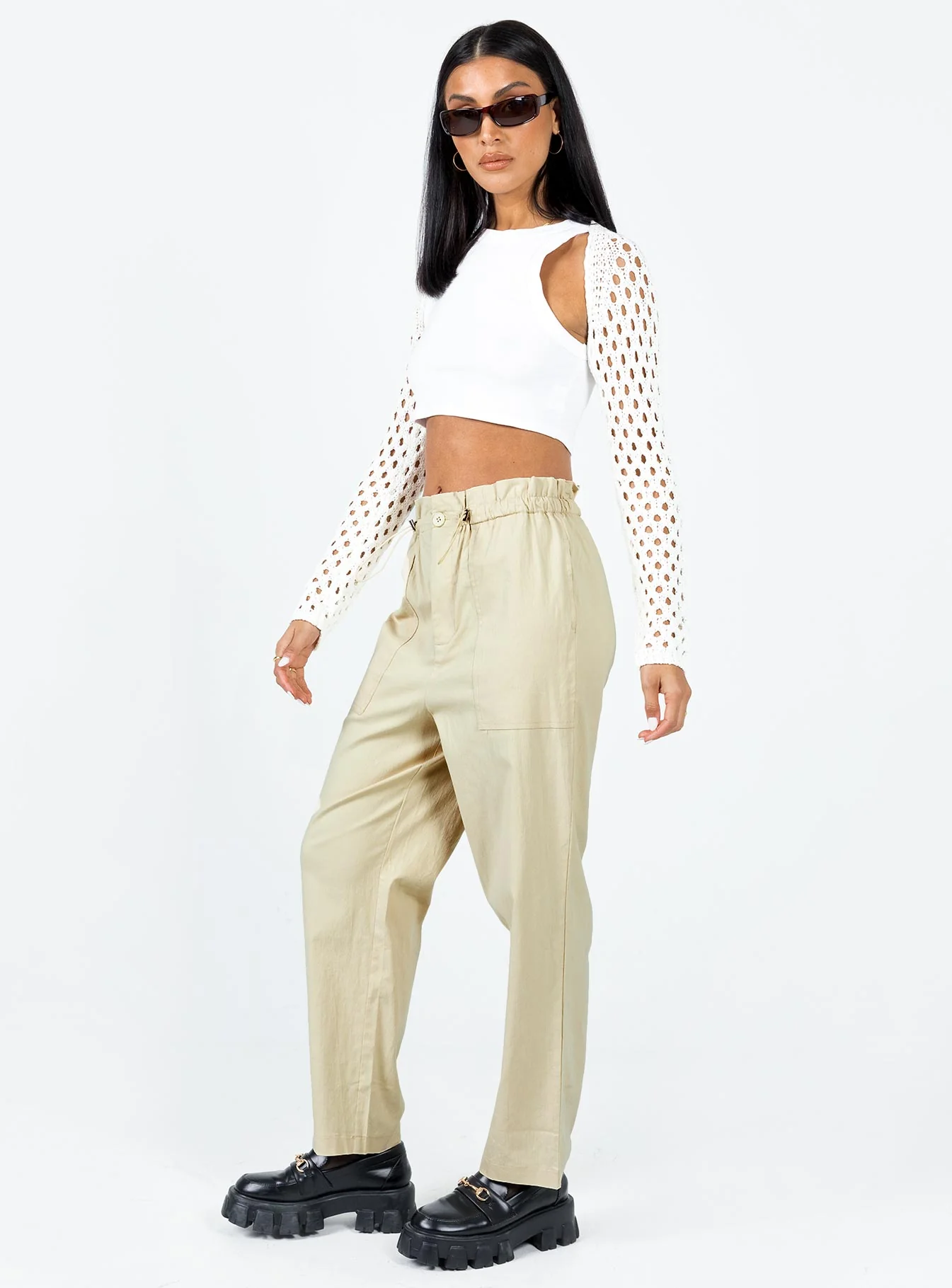 Preston Cargo Pant Beige