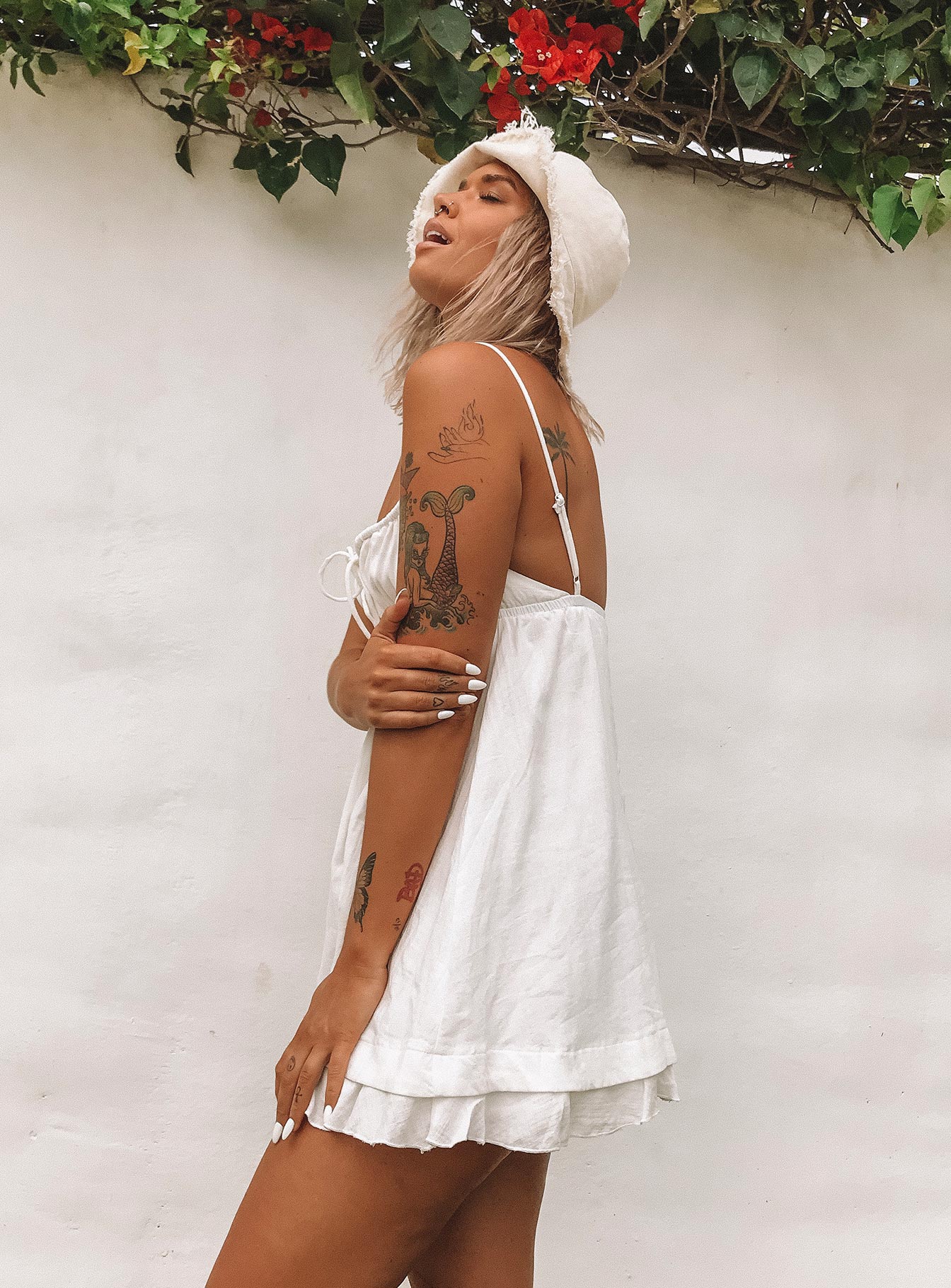 Empress Of Love Mini Dress White