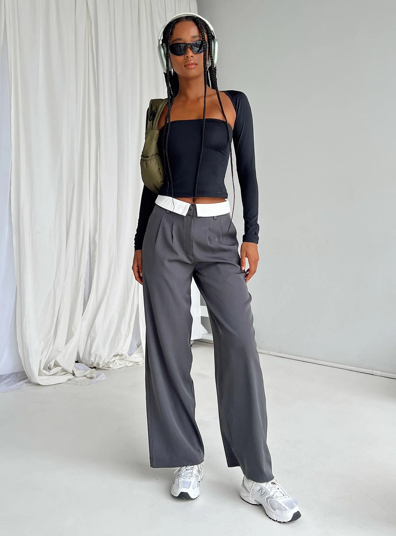 Moran Eco Nylon Two Piece Bolero Top Black