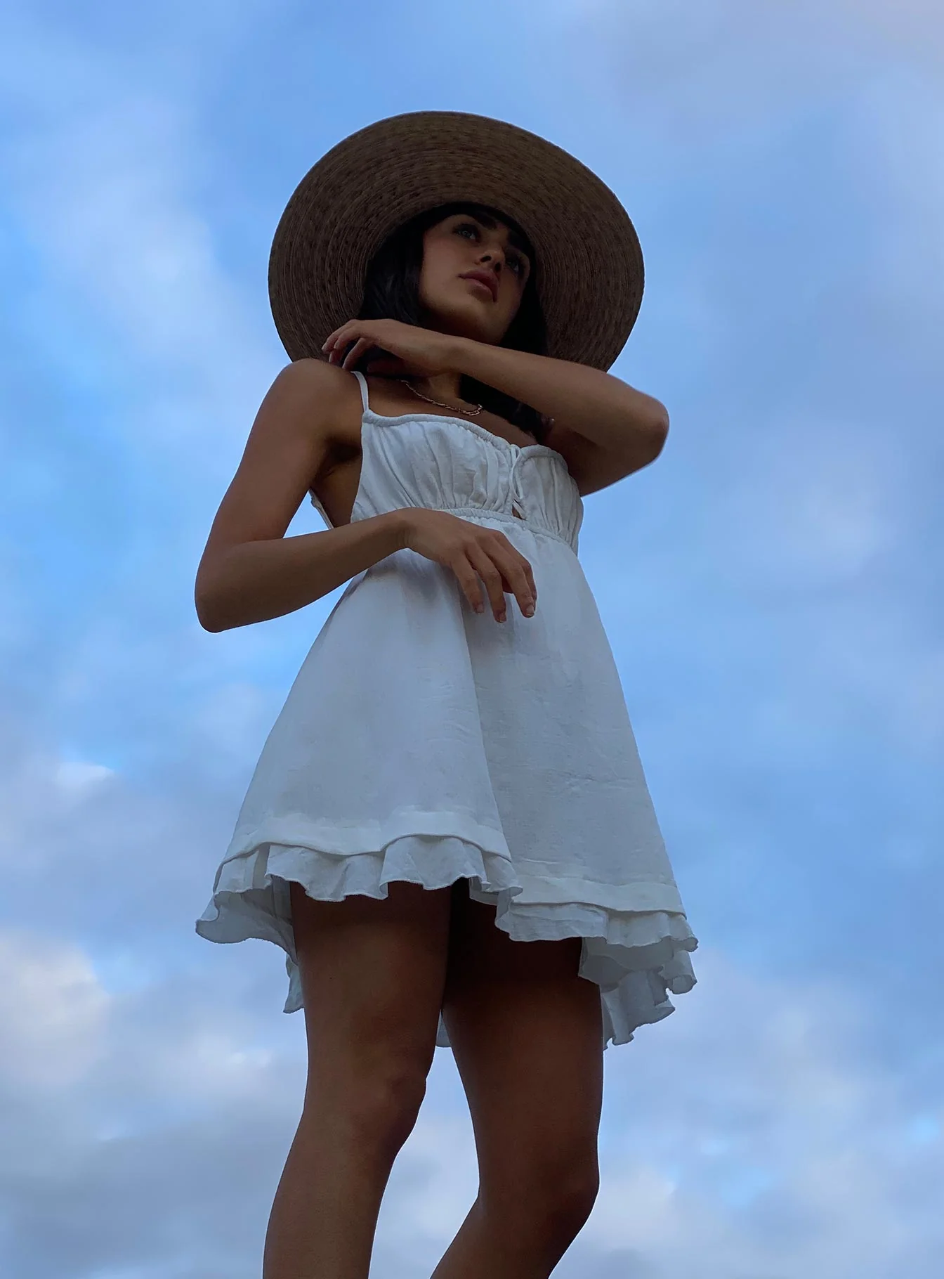 Empress Of Love Mini Dress White