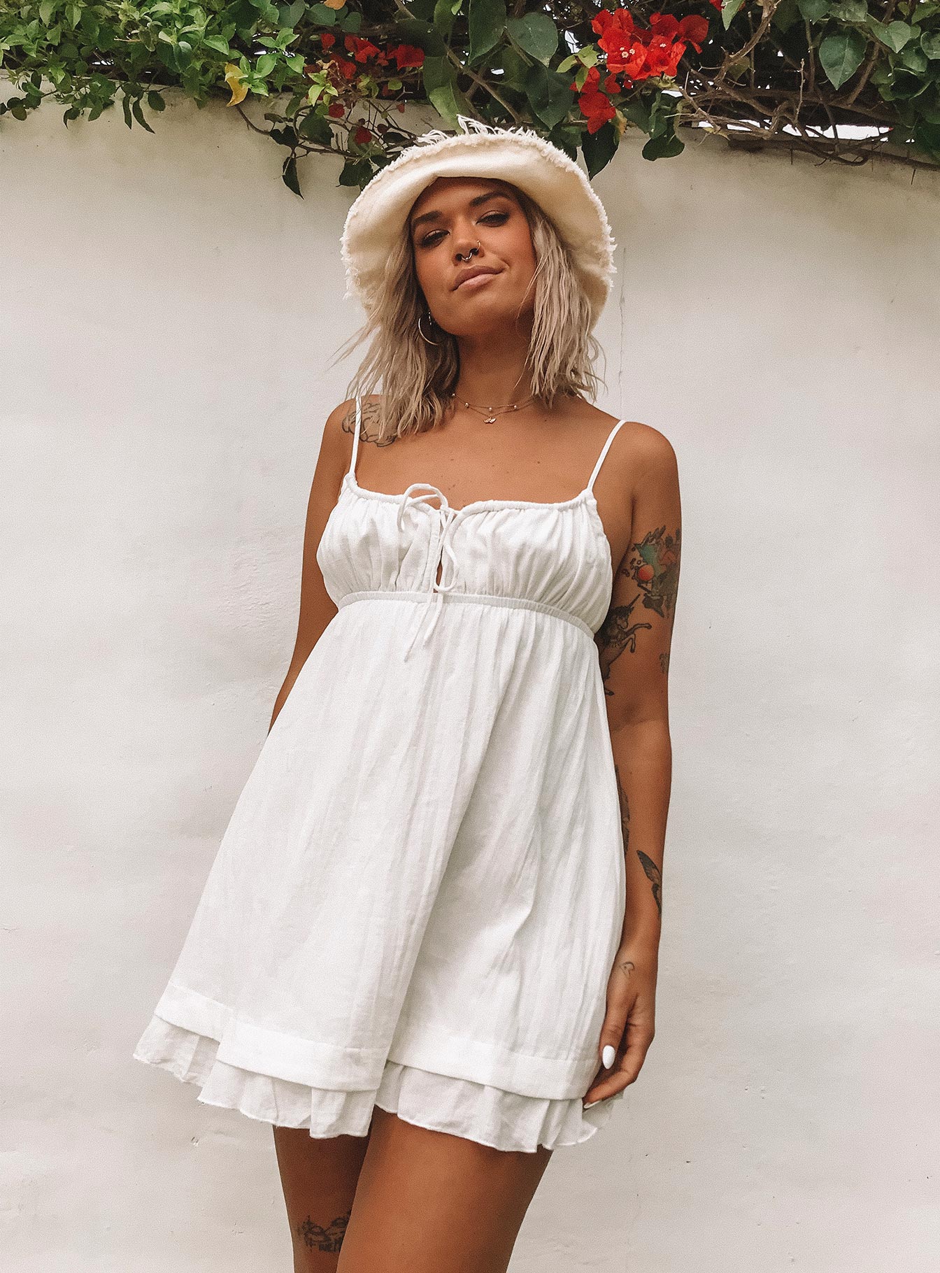 Empress Of Love Mini Dress White