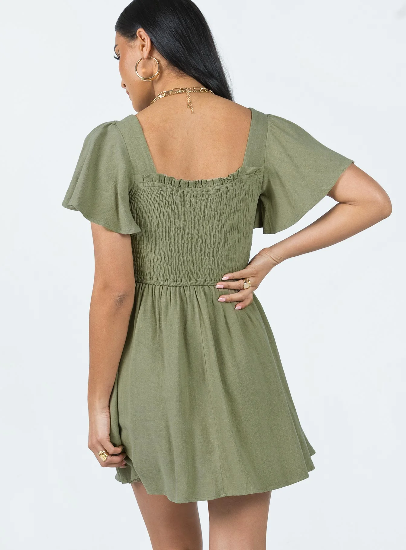 Imagine Mini Dress Green