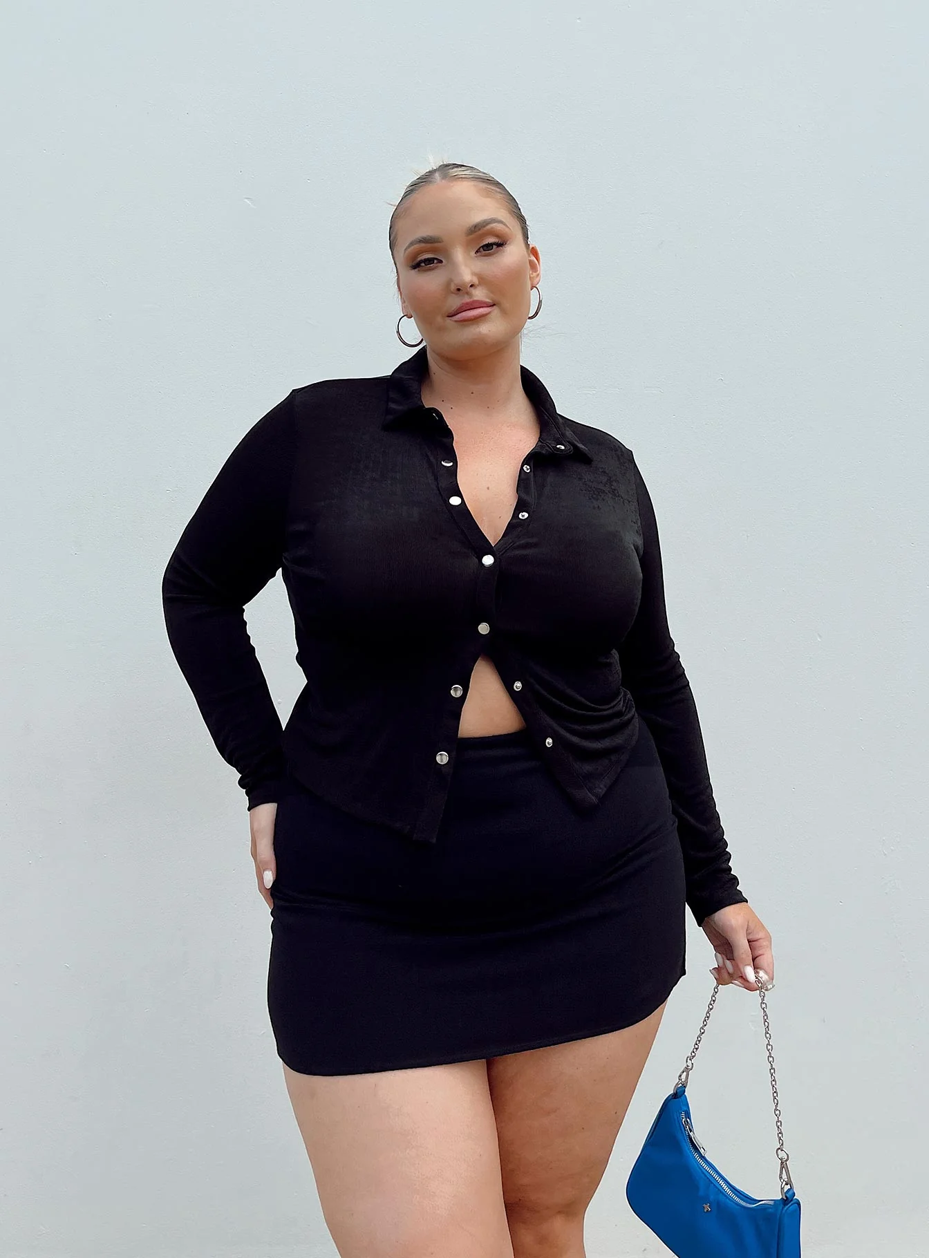 Selby Mini Skirt Black Curve