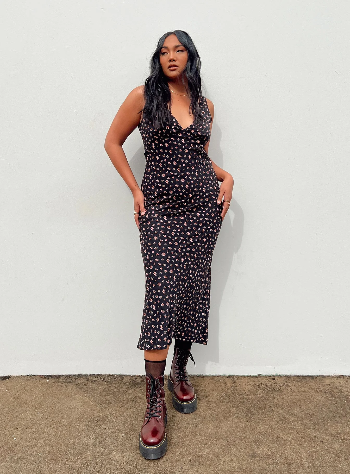 Sariah Midi Dress Black