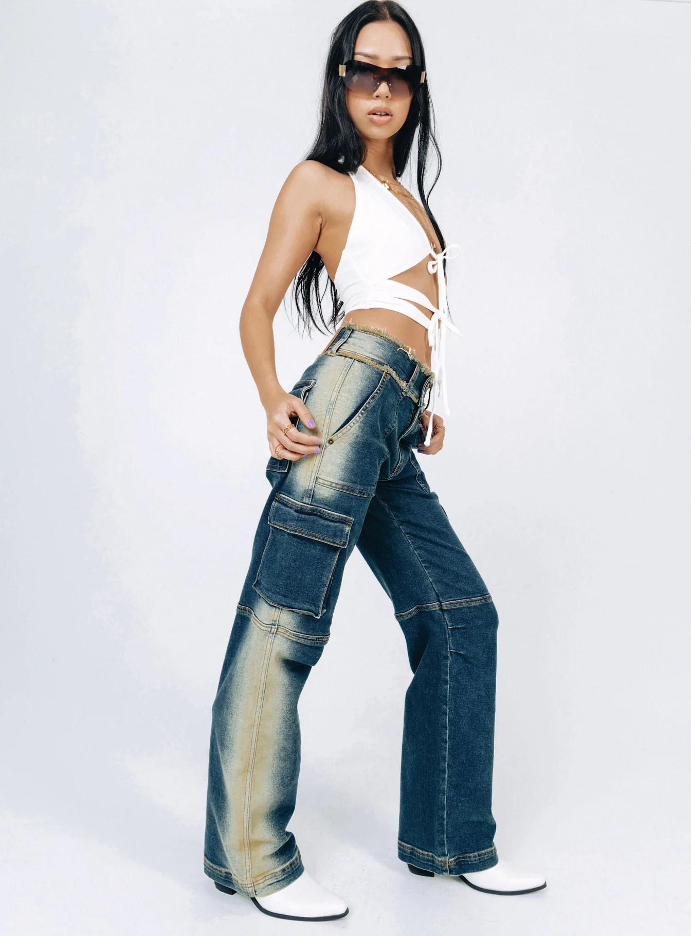 Pre Show Denim Jeans Mid Blue