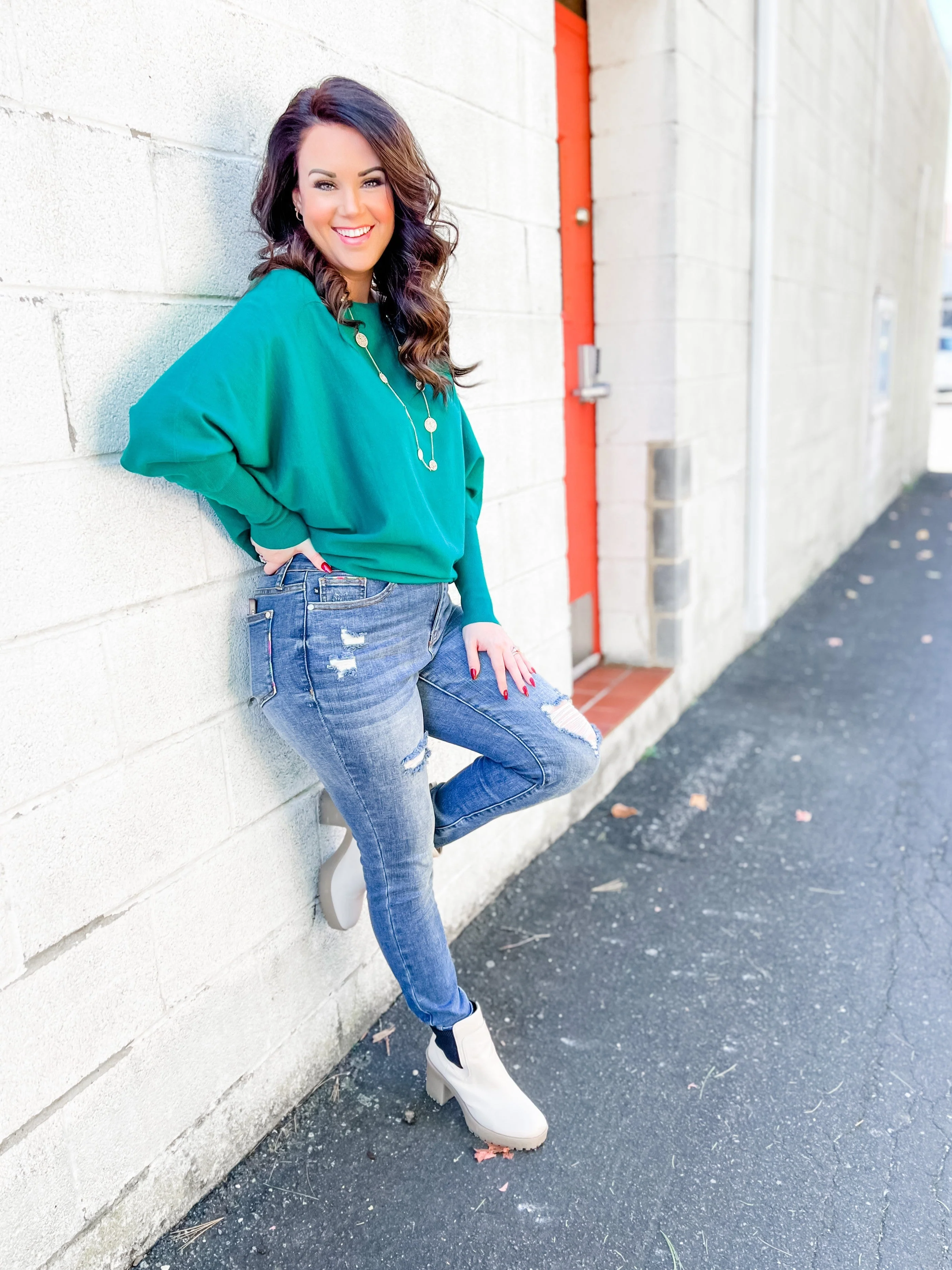 Judy Blue Rainbow Brite Embroidery Pocket Skinny